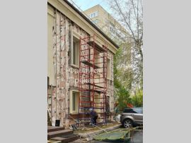 Использование строительной туры на колесах при монтажных работах - 1