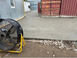 Затирка бетона во время дождя - 1