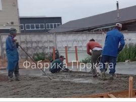 Укладка бетонной смеси без затирочной машины - 1