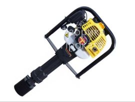 Забивка свай для забора бензиновым устройством взятым в аренду - 1