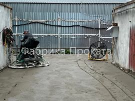 Затирка бетона во время дождя